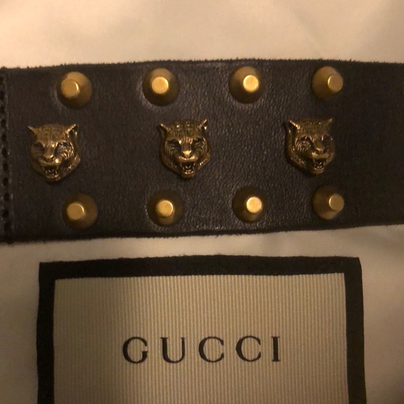 Authentic Gucci Leather Choker and Cuff Set - Picture 5 of 11